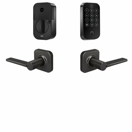 YALE REAL LIVING Yale Assure Lock 2 Bundle with Touchscreen Wi Fi Deadbolt, Valdosta Lever Passage, and BYRD420WF1VLBSP